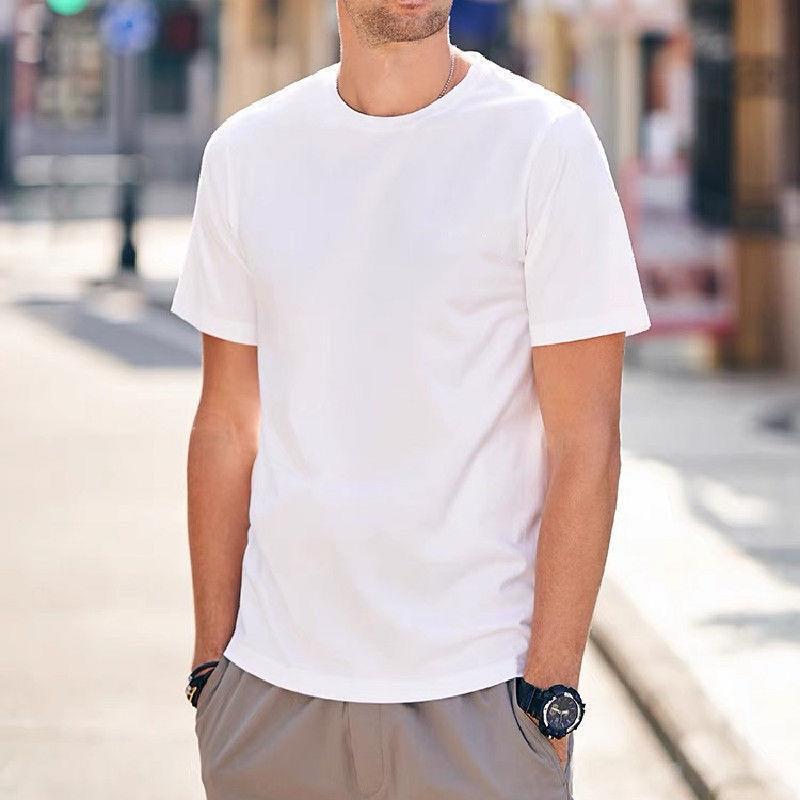 New Solid color loose casual short sleeve T-shirt 45 01